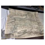 1899 MAP RR STATE OF NY AND THE CENTURY