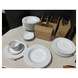 DISHES CHRISTOPHER STUART INC 8 CUPS, 5 SAUCERS,
