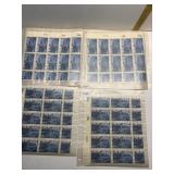 NATL. PARKS 2 FULL SHEET 2C, .8C BOSTON TEA