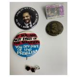 CHRISTMAS 1968 PIN, JESSE L JACKSON PIN, SOLUTION