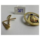 EGYPTIAN PIN NO MARKING AND CIRCLE PIN/PENDANT