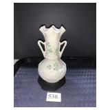 BELLEEK VASE 6.5" H TAN MARK