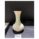 BELLEEK VASE TAN MARK 5.5" H