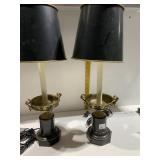 LAMPS, MARBLE BASE 20.5" H TIMES 2