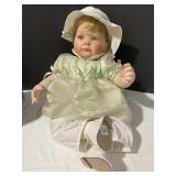 PORCELAIN DOLL 2004 SIGNED ON NECK