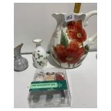 DIP SPREADER, WEDGWOOD VASE, SKETCH POPPY PITCHER