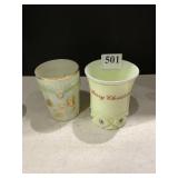 NORTHWOOD & ROCHESTER SOUVENIR CUSTARD GLASS MUG