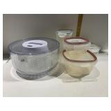 ZYLISS SALAD SPINNER, FOOD STORAGE CONTAINERS