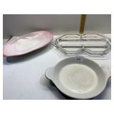 SERVING DISHES, HALL, WEDGWOOD SHELL DESIGN