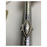 STERLING POISON LOCKET RING SZ. 7