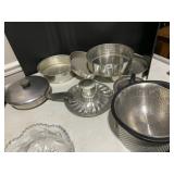 COPPER BOTTOM FRYING PAN, SPRING PANS, STRAINERS