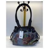 ANUSCHKA DRAWSTRING TOP HAND PAINTED PURSE