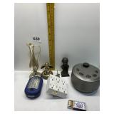 BUD VASE, BELL, SOUND MACHINE BATTERY OPERATED