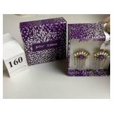 BETSY JOHNSON RHINESTONE DANGLE EARRING NEW IN