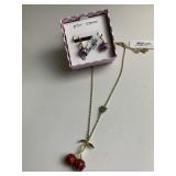 BETSEY JOHNSON STAR EARRINGS, AND CHERR NECKLACE
