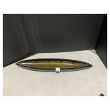 WOODEN BOWL, LEAF SHAPED, MADE IN THE PHILIPPINES