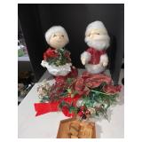 SANTA & MRS. CLAUSE, WOODEN PUZZLE, ETC.
