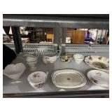 NEW HALL PATTERN SUGAR BOWL, BELFAST DISH, ETC.