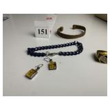 STERLING PIERCED EARRINGS W/ FLOWER INSIDE,