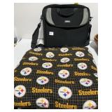 COMPUTER BAG, STEELERS CUSHION