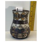 5" TALL NATIVE POTTERY VASE