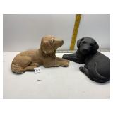 SANDCAST DOGS, SOME CHIPS AS SHOWN