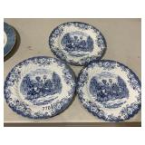 PLATES JOHNSON BROTHERS COACH SCENE