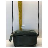 COACH GREEN 9" W X 6" H CROSS BODY PURSE W/