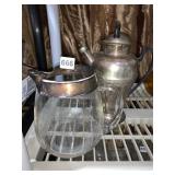 TEAPOT, WATER PITCHER