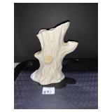 BELLEEK TREE TRUNK 6.5" H GREEN MARK