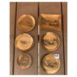 WENDELL AUGUST BRONZE PLATES.