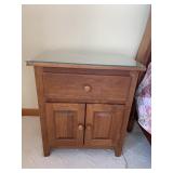 CHERRY NIGHTSTANDS WITH NICE GLASS TOP