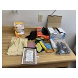 PLATE HANGERS, TRASH BAGS, EXTERIOR GLASS