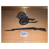 CAST IRON CANNON ETC.