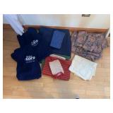 PLACEMAT AND NAPKIN SET, BLUE TABLECLOTH AND