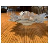 HANDCRAFTED UNO ALLA VOLTA DISH 7.5" H BLUE AND