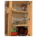 HOLLY GLASSES, TREE JARS ETC.