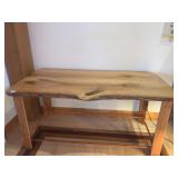 HUTSON HAND CRAFTED TABLE LIVE EDGE 22" H X 49" X