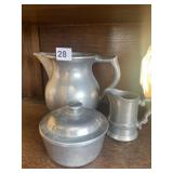 PA METALS MT. JOY PA PITCHER, CR/SUGAR