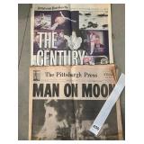 JULY 21, 1969, PITTSBURGH PRESS "MAN ON THE MOON"