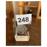 STEELER PAPER WEIGHT 3" H X 2" SQUARE