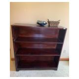 PINE BOOKCASE 42" H X 40" X 11" D