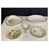 LIMOGE FRANCE DISH, HAND PAINTED BOWL