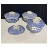 3 RICE BOWLS PLUS EXTRA LID
