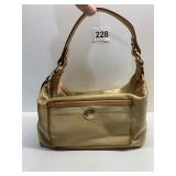 GOLD SATIN COACH CLUTCH PURSE