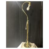 BRASS FLOOR LAMP  45" H FOOT CONTROL SWITCH