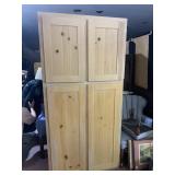 PINE 4 DOOR CABINET WITH SHELVES GREAT STORAGE