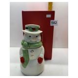 LENOX SNOWMAN TREAT JAR