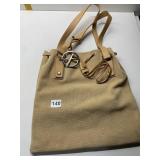 FRANCESCO BIASIA BEIGE TOTE PURSE
