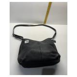COACH BLACK PEBBLED LEATHER PURSE WITH CROSS BODY